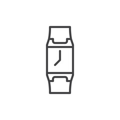 Wrist watch line icon