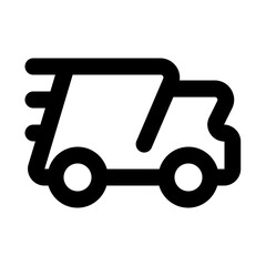 fast delivery line icon