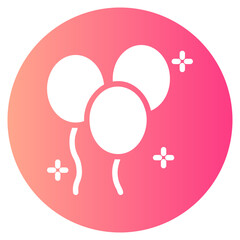 balloon gradient icon
