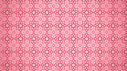 Pink geometric islamic pattern