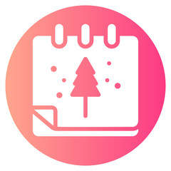 christmas day gradient icon