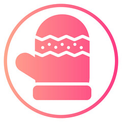 glove gradient icon