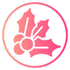 mistletoe gradient icon