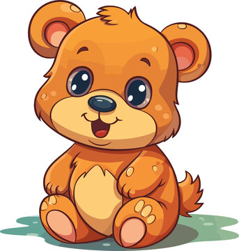 Baby bear illustration 