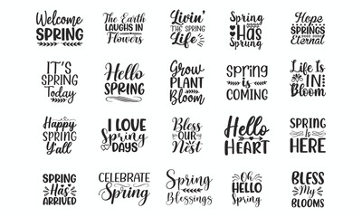 spring svg bundle