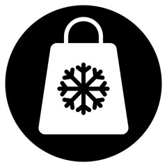 bag glyph icon