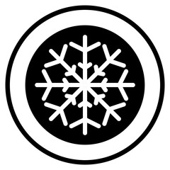 winter glyph icon