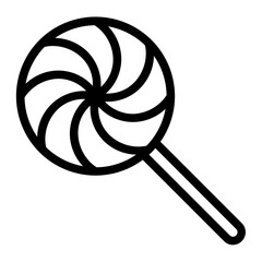 lollipop line icon