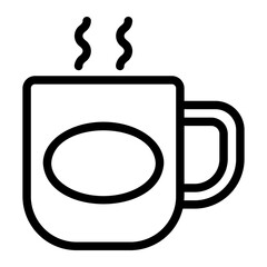mug line icon