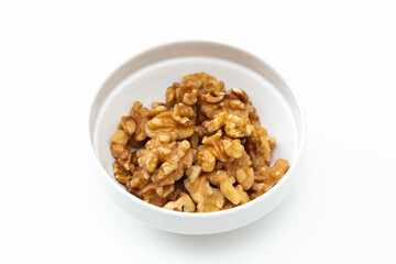 白背景にクルミ