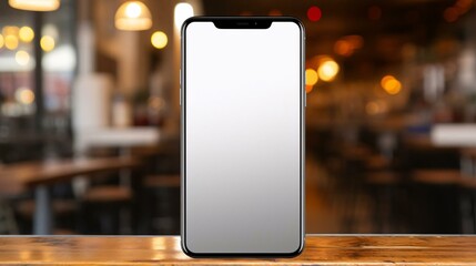 a white smartphone on a table