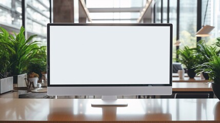 a white screen on a table