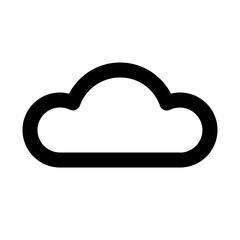 cloud line icon