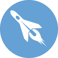 Rocket, spaceship icon