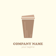 coffee quotes graphics, logos, labels and badges Vector illustration coffee shop logo template Cafe vector emblem. Cup of coffee icon