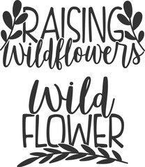 Raising Wildflowers / Wild Flower - Mother Daughter Matching Designs