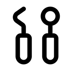 dentist line icon