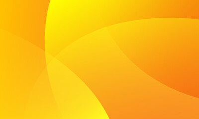 Abstract orange background with waves. Fluid shapes composition. Vector illustration