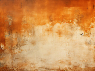 Oil-stained Vintage Paper with Rustic Orange Grunge Effect