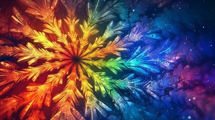 Obraz premium christmas snowflakes