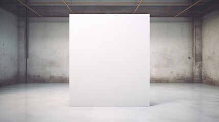a white rectangular object in a room