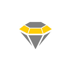 Diamond treasure, finance, money and banking glyph style vector icon - 673618358