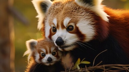 a couple of red pandas