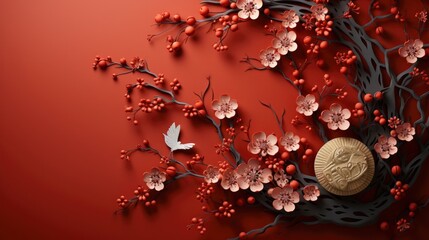 Chinese New Year S Decoration Spring Festival, Happy New Year Background ,Hd Background