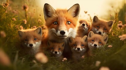 a group of foxes