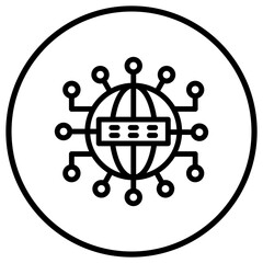 Domain Vector Icon Design Illustration