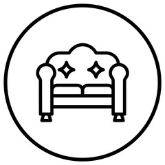 Sofa Vector Icon Design Illustration