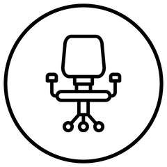 Desk chair Vector Icon Design Illustration