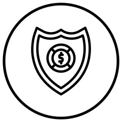 Shield Vector Icon Design Illustration