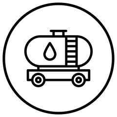 Oil tank Vector Icon Design Illustration