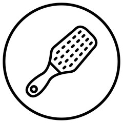Hair brush Vector Icon Design Illustration