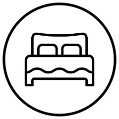 Bed Vector Icon Design Illustration