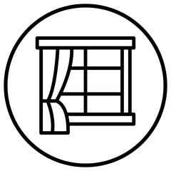Window Vector Icon Design Illustration