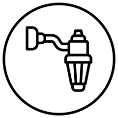 Lamp Vector Icon Design Illustration