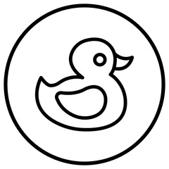 Rubber duck Vector Icon Design Illustration