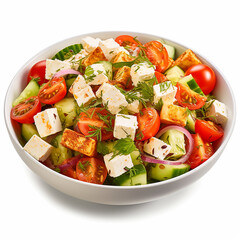 salad with tomatoes and feta cheese