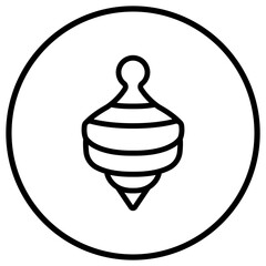 Spinning top Vector Icon Design Illustration