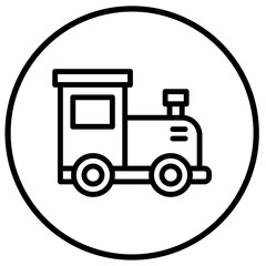 Train engine Vector Icon Design Illustration