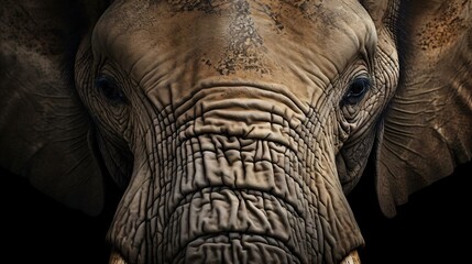 Fototapeta premium a close up of an elephant