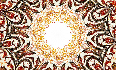 Abstract kaleidoscope background. Beautiful multicolor kaleidoscope texture. Unique mandala design