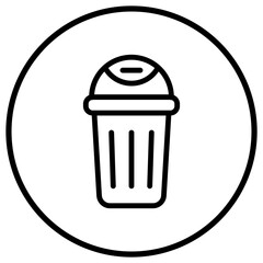 Bin Vector Icon Design Illustration