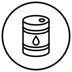 Oil barrel Vector Icon Design Illustration