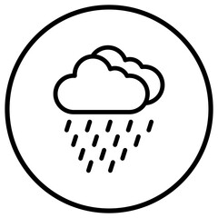 Rain Vector Icon Design Illustration