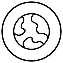 Obraz premium Earth Vector Icon Design Illustration