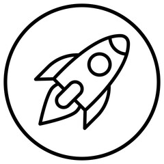 Rocket Vector Icon Design Illustration
