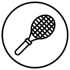 Tennis racket Vector Icon Design Illustration